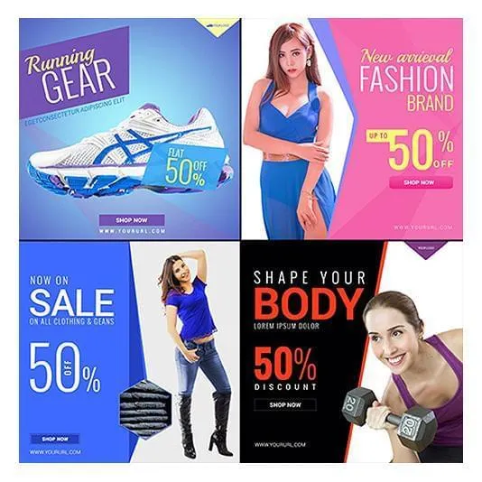 100 - Multipurpose Facebook Banners