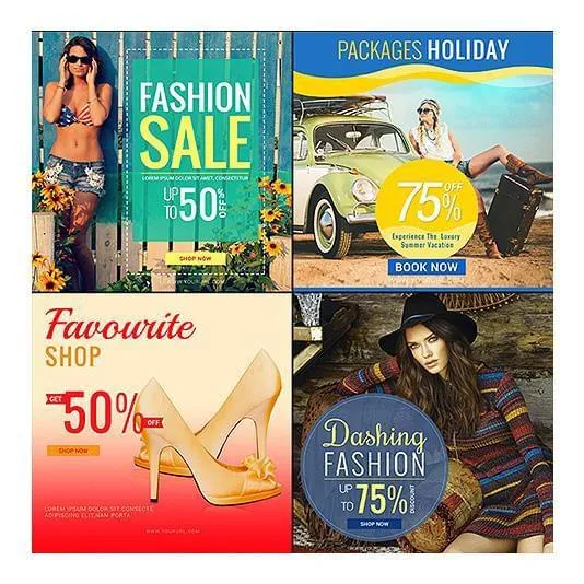 100 - Multipurpose Facebook Banners