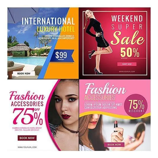 100 - Multipurpose Facebook Banners