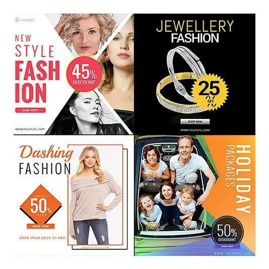100 - Multipurpose Facebook Banners