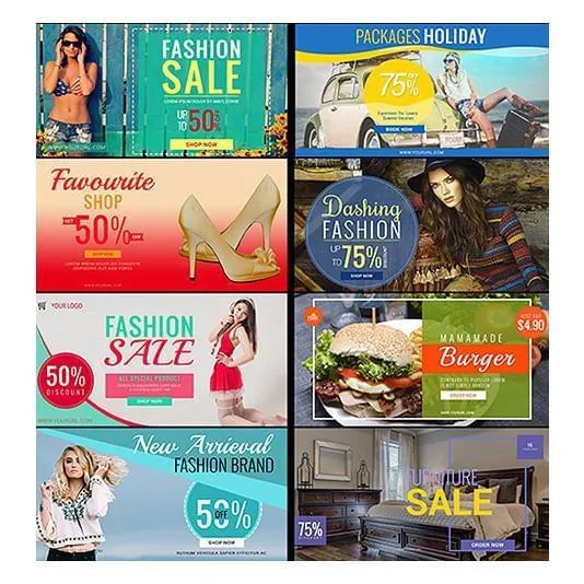 100 - Multipurpose Facebook Banners