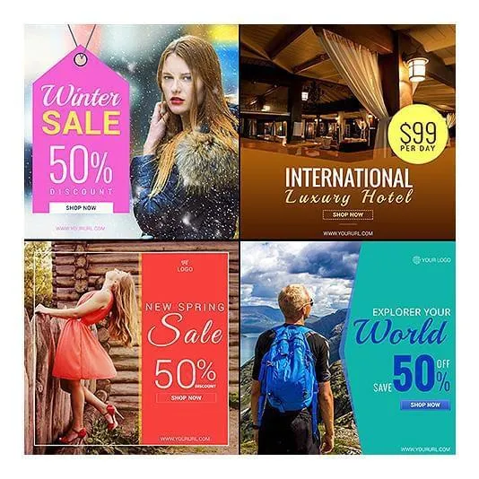 100 - Multipurpose Facebook Banners