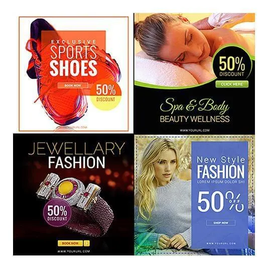 100 - Multipurpose Facebook Banners