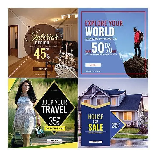 100 - Multipurpose Facebook Banners