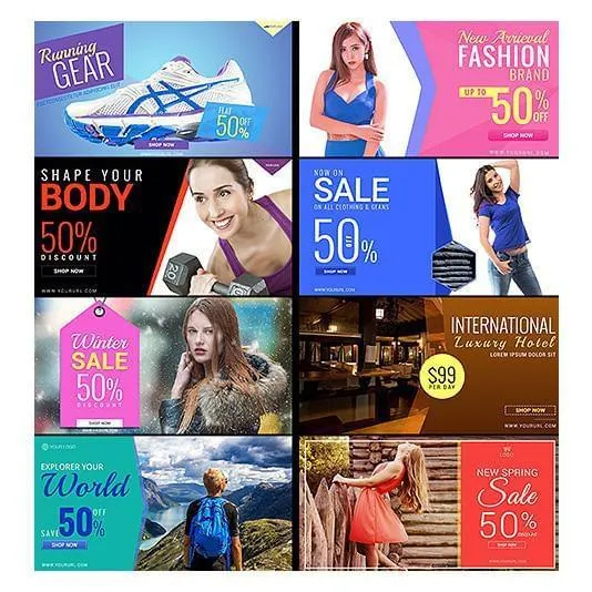 100 - Multipurpose Facebook Banners