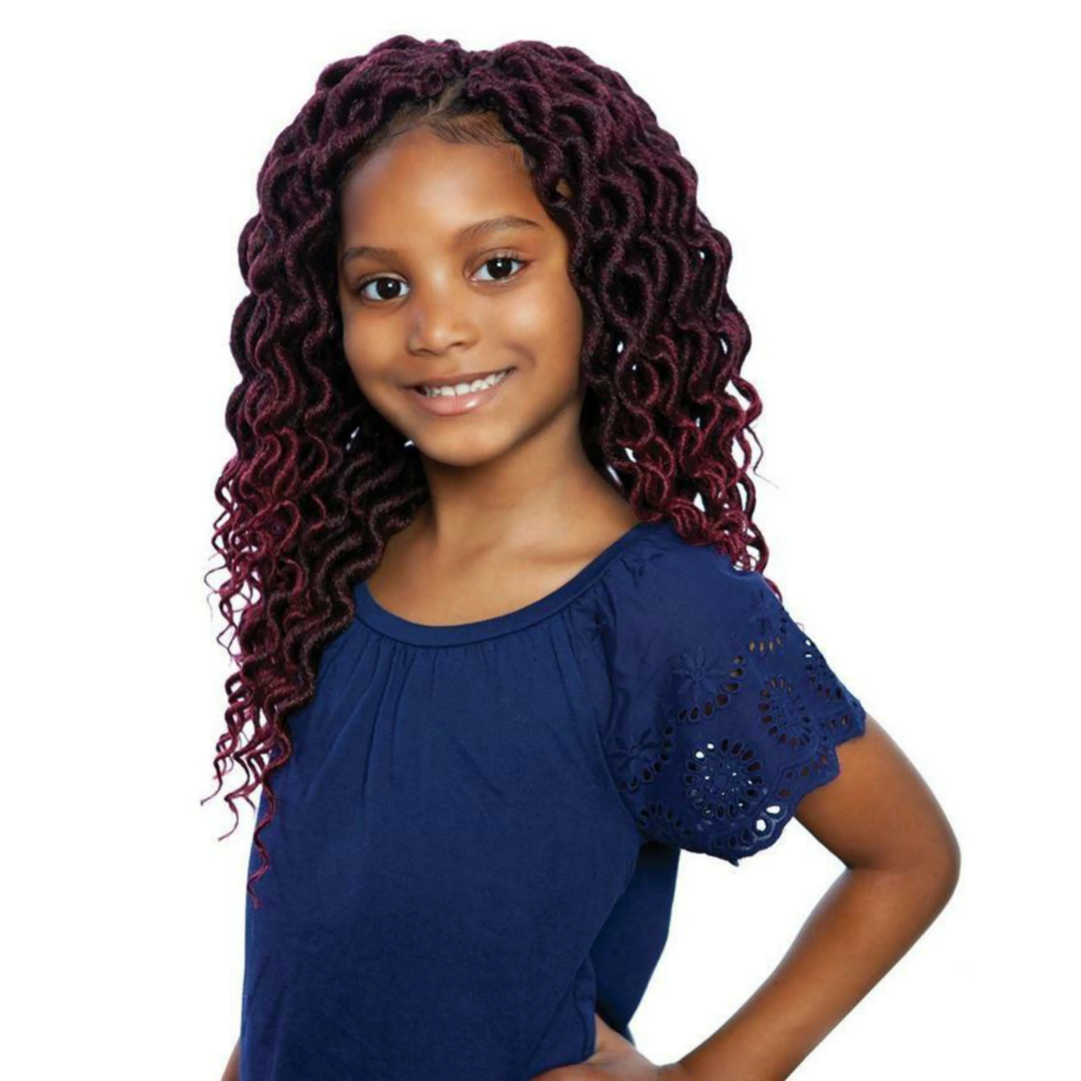 (10") Afri-Naptural Kids Locs - Gigi Ripple Faux Locs