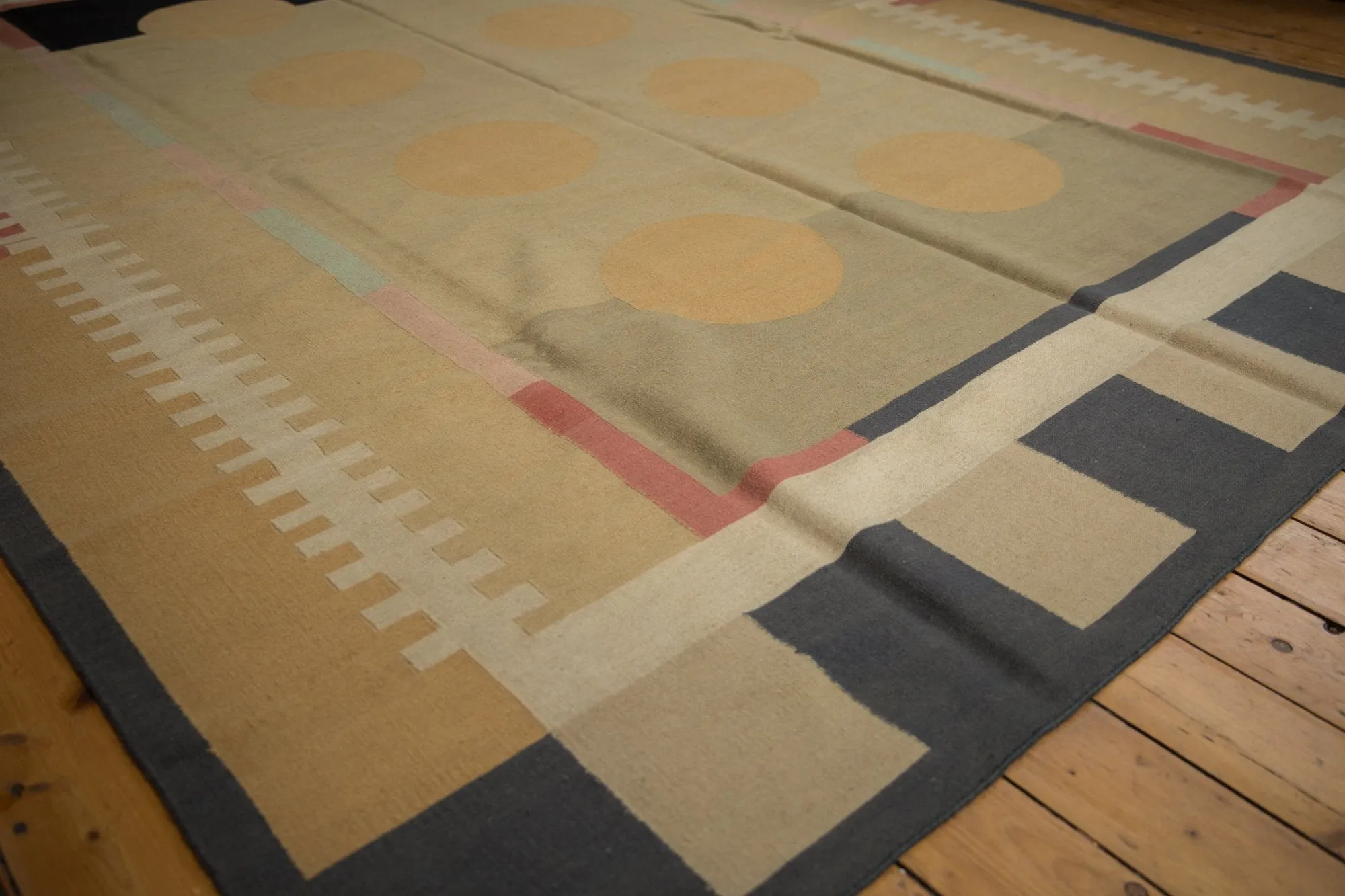 10x13.5 Vintage Contemporary Kilim Carpet