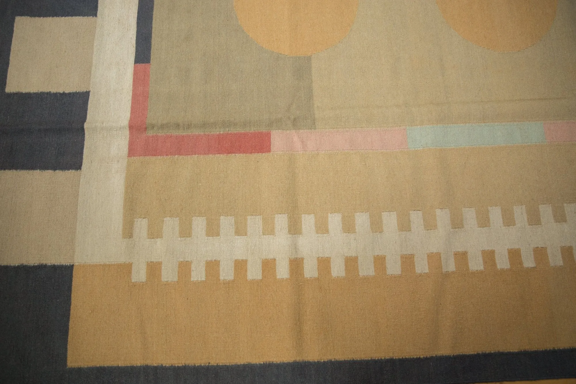 10x13.5 Vintage Contemporary Kilim Carpet