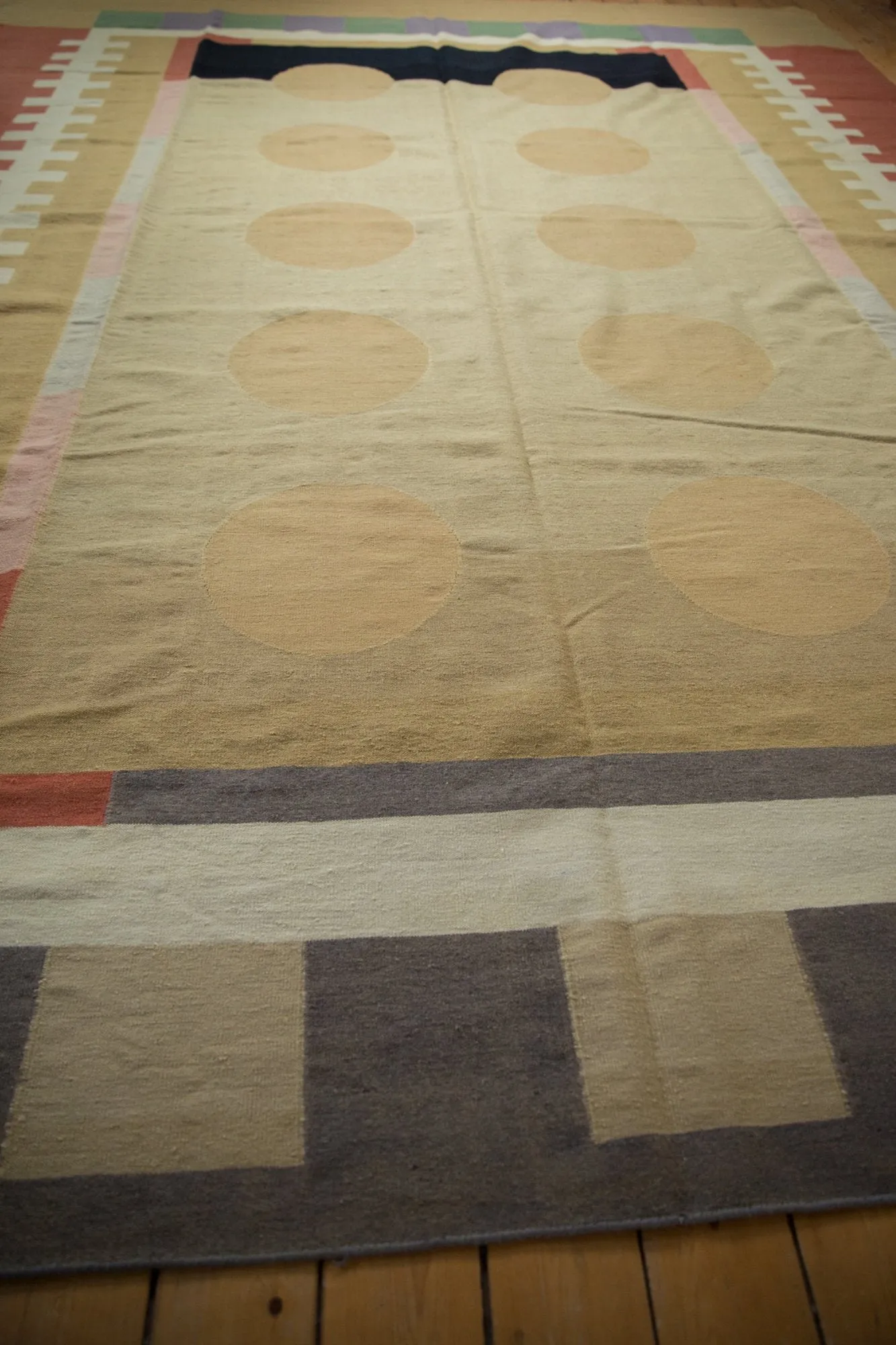 10x13.5 Vintage Contemporary Kilim Carpet