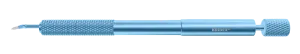 133R 6-20/6-101 Phaco Diamond Knife, Trapezoid Self-Diving Blade, 2.70/3.20 mm, Length 117 mm, Angled Titanium Handle