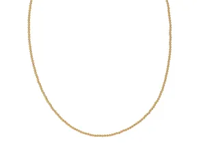 14k 2mm Beaded Necklace