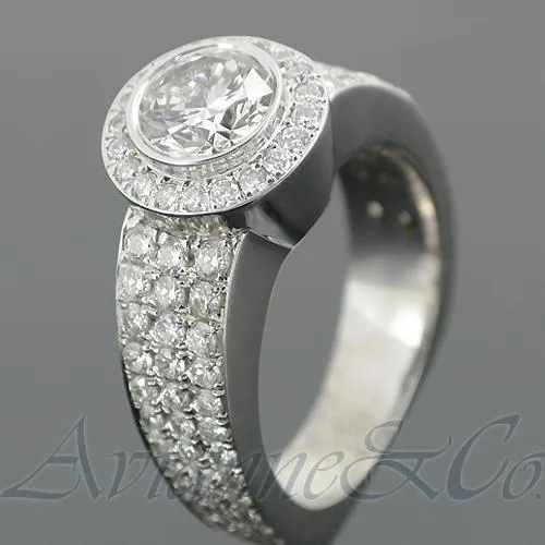14K White Solid Gold Mens Diamond Ring 5.08 Ctw