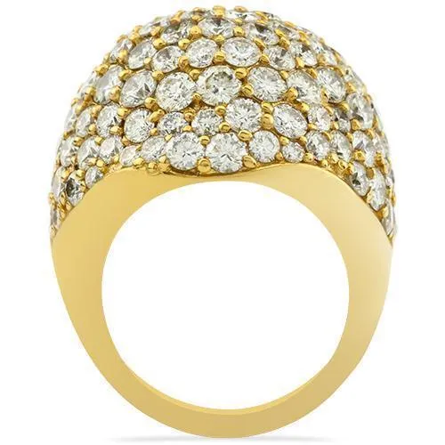 14k Yellow Gold Mens Diamond Ring 12.84 Ctw