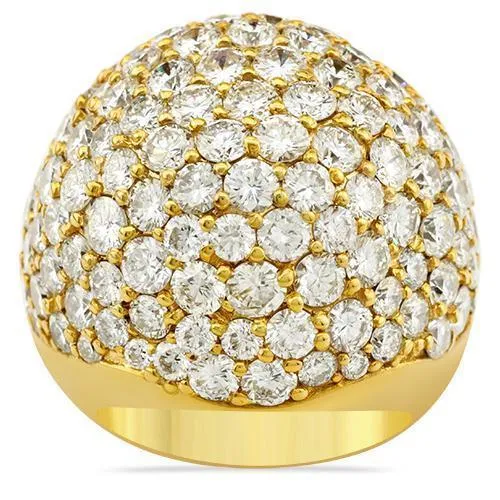 14k Yellow Gold Mens Diamond Ring 12.84 Ctw
