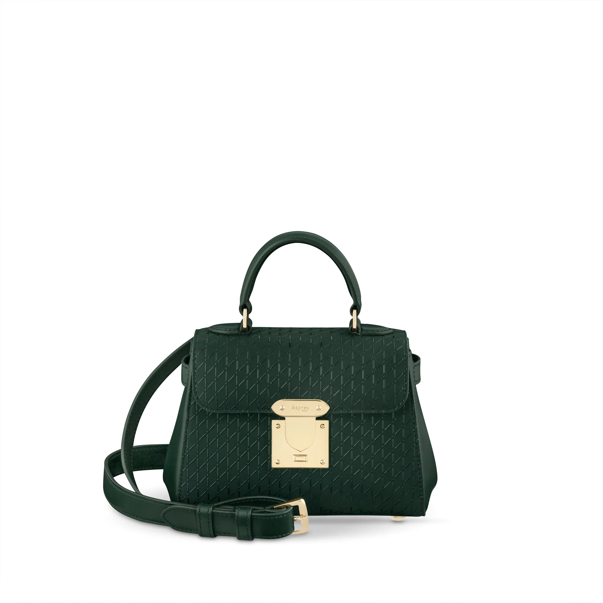 167 Micro Mini Handbag in Crosshatch & Soft Leather