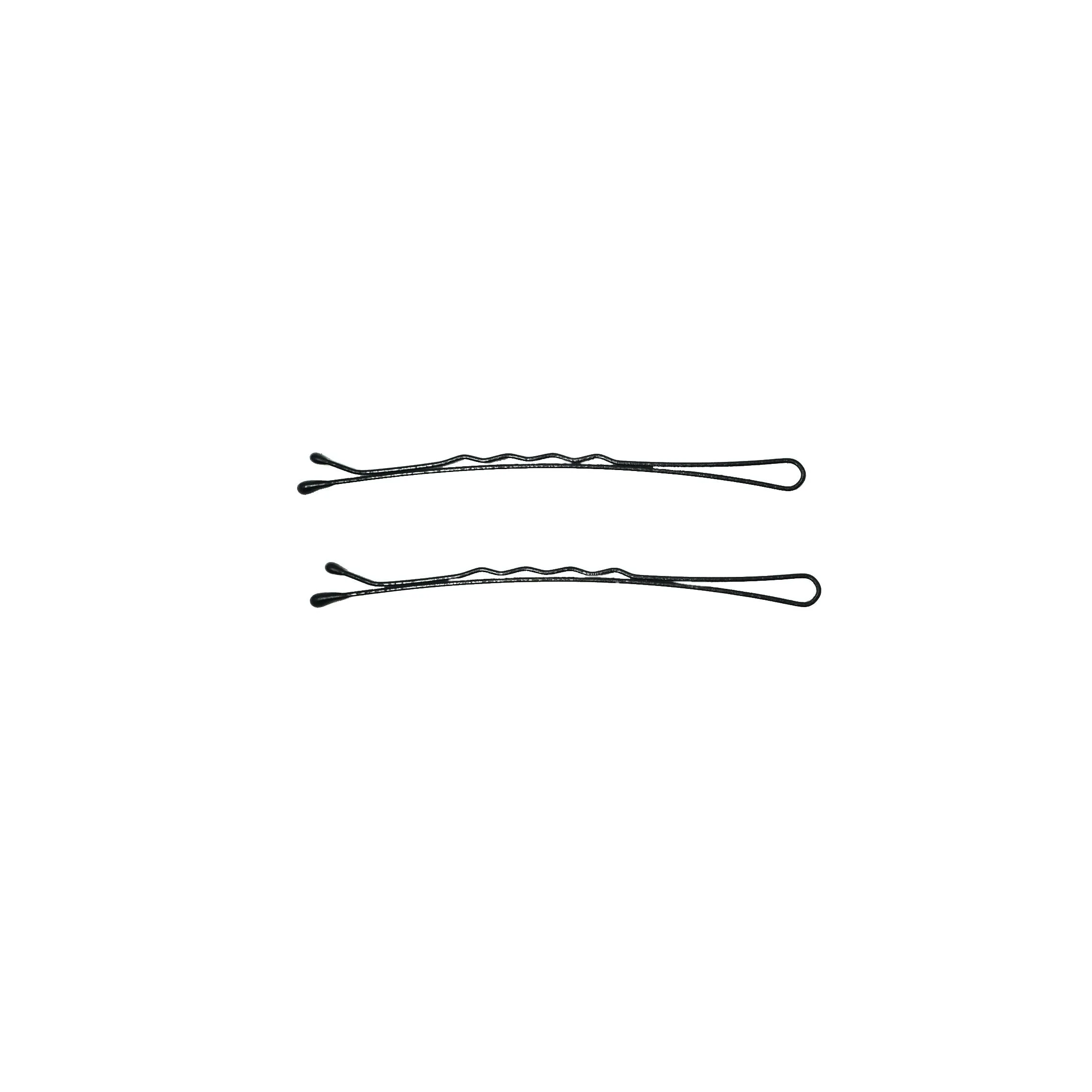180, Black, 2.8in (7.0cm), Italian Made Jumbo Bobby Pins, Recloseable Stay Clean and Organized Container