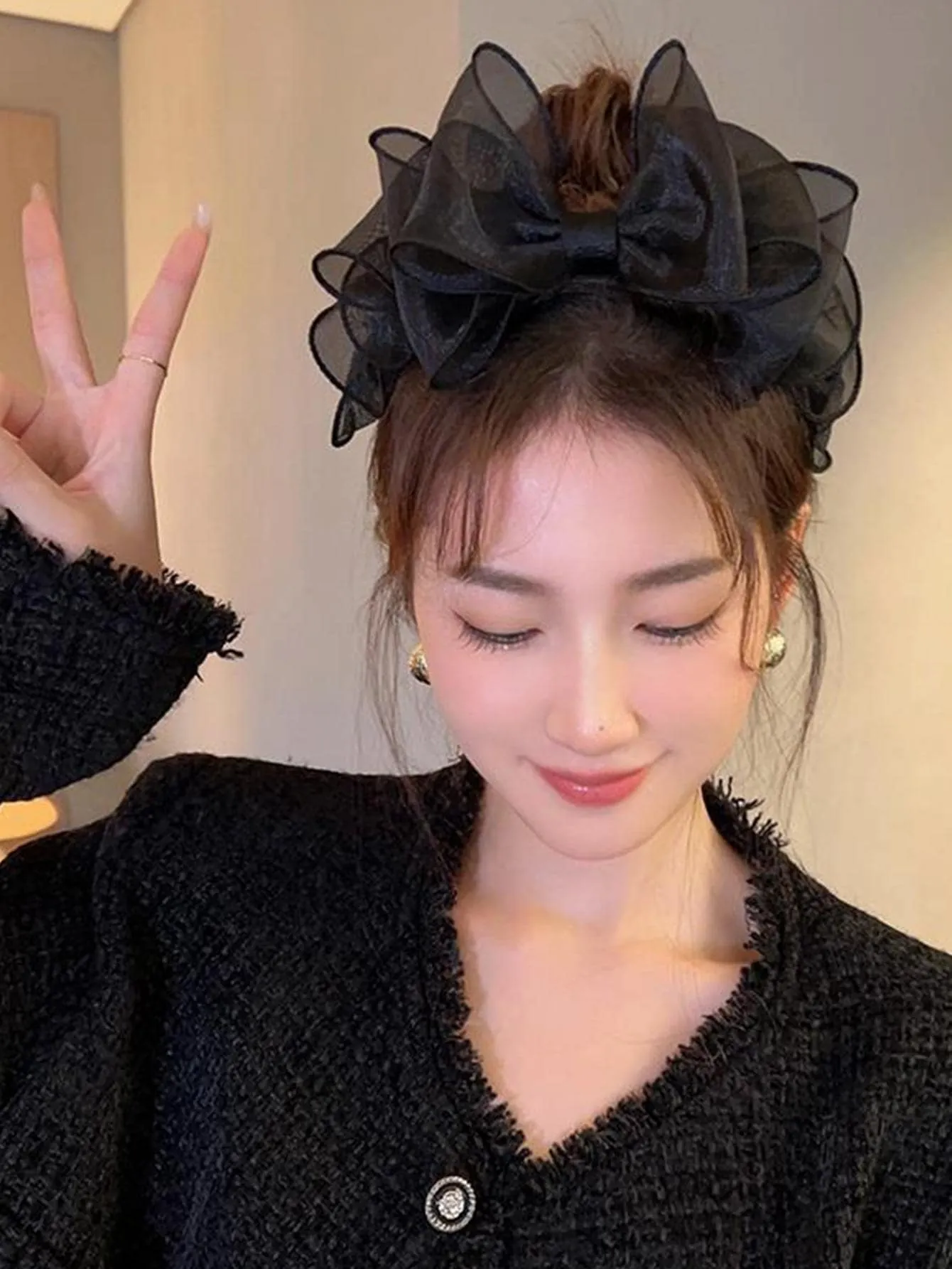 1pc Bow Decor Headband