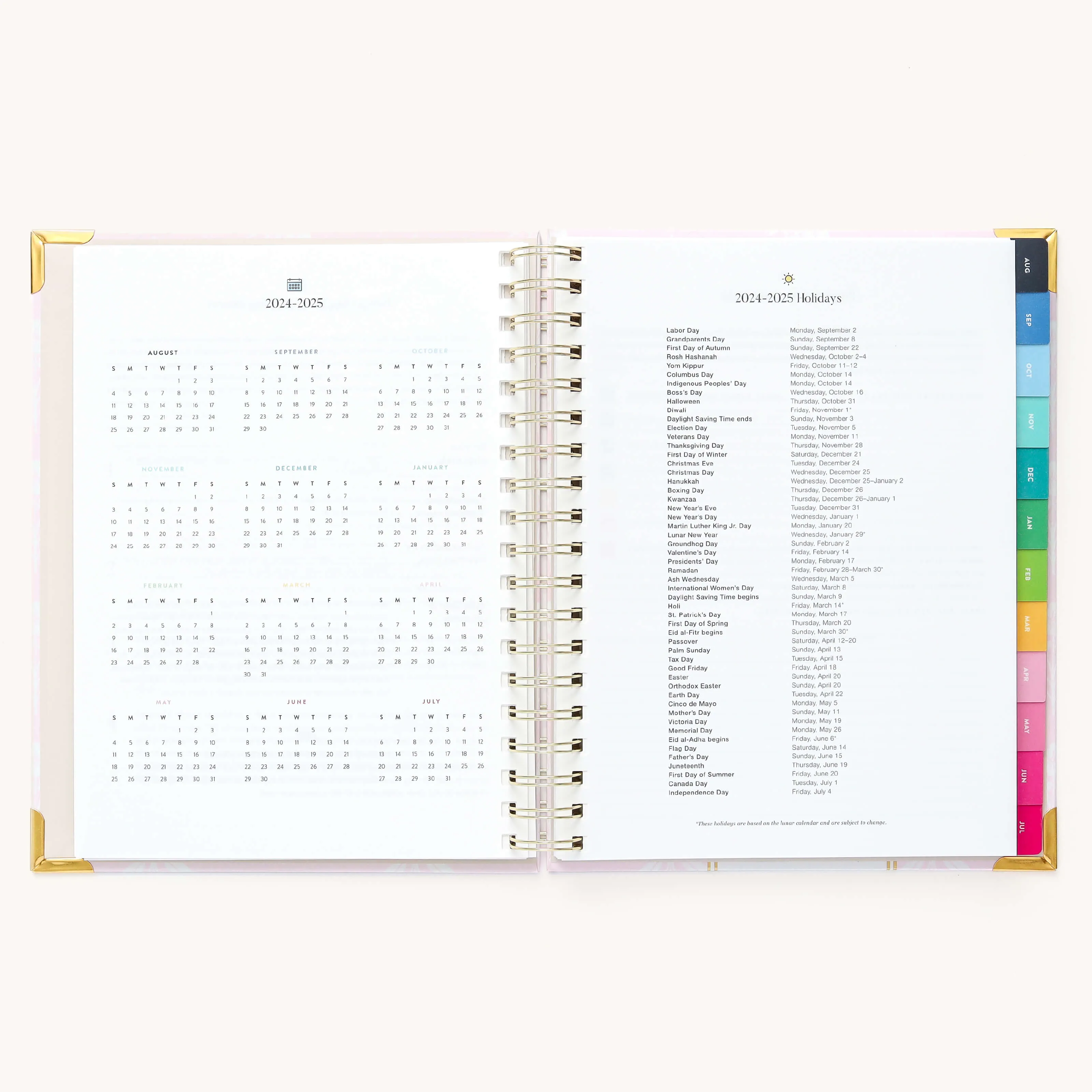 2024-2025 Weekly Simplified Planner - Blush Block