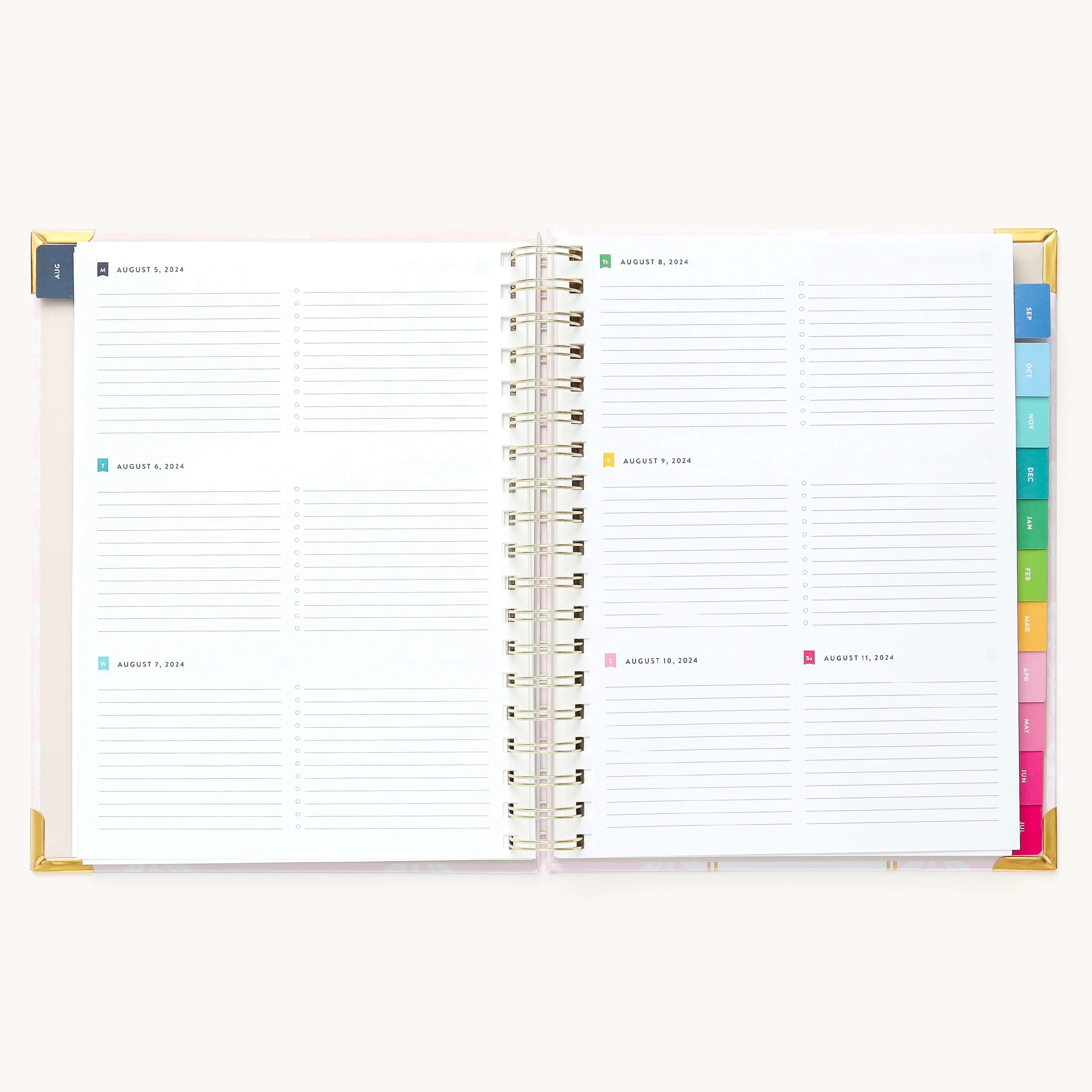 2024-2025 Weekly Simplified Planner - Blush Block