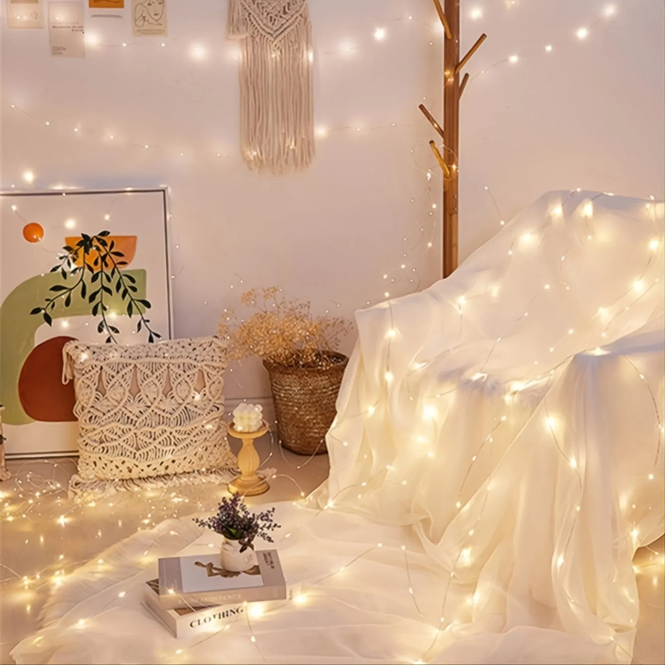 3.28ft/9.84ft/16.4ft/32.8ft LED String Lights, Fairy Decor Lights
