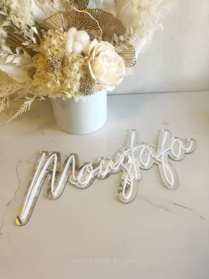 3D Layered Acrylic Names   Words