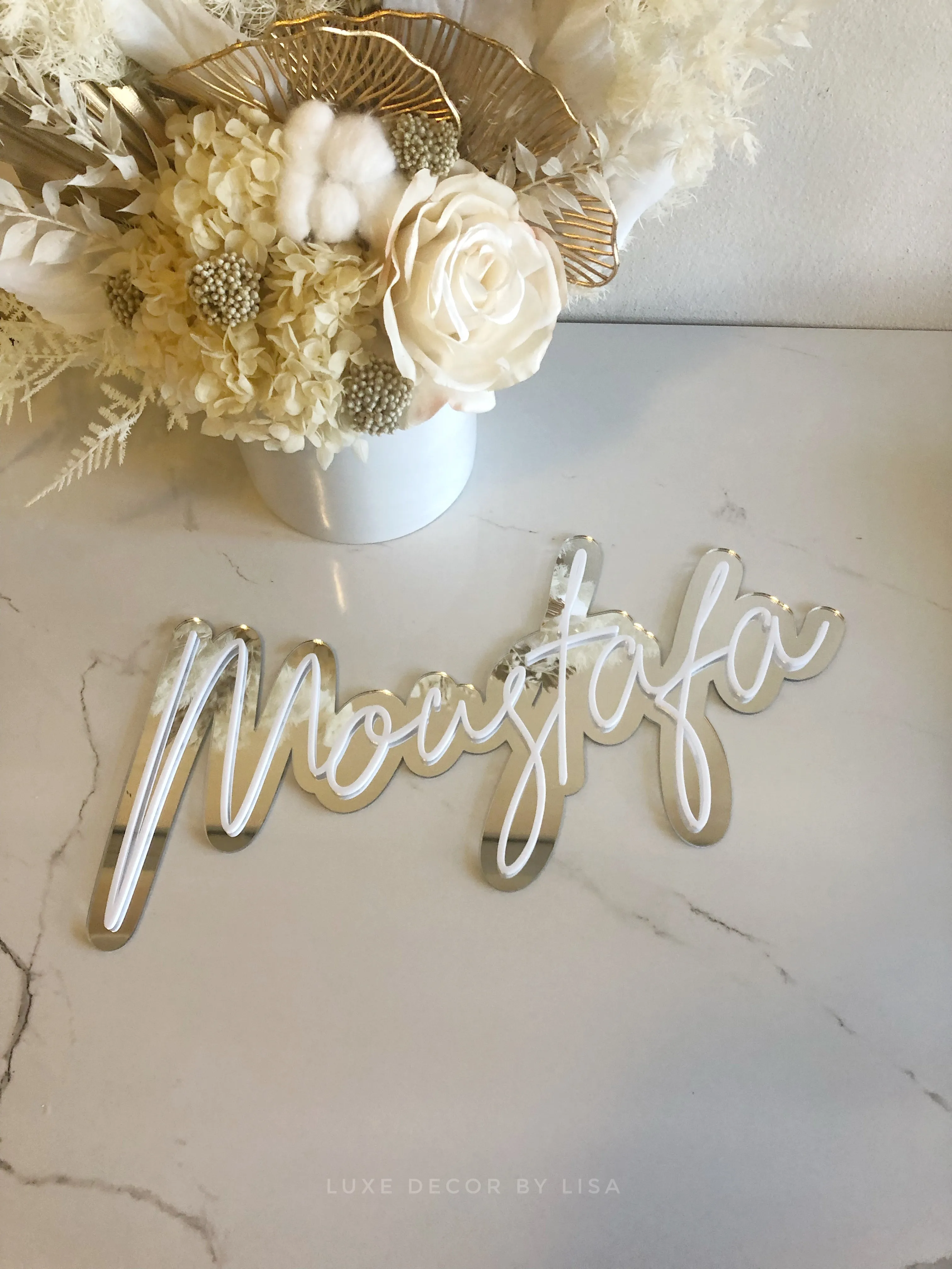 3D Layered Acrylic Names   Words