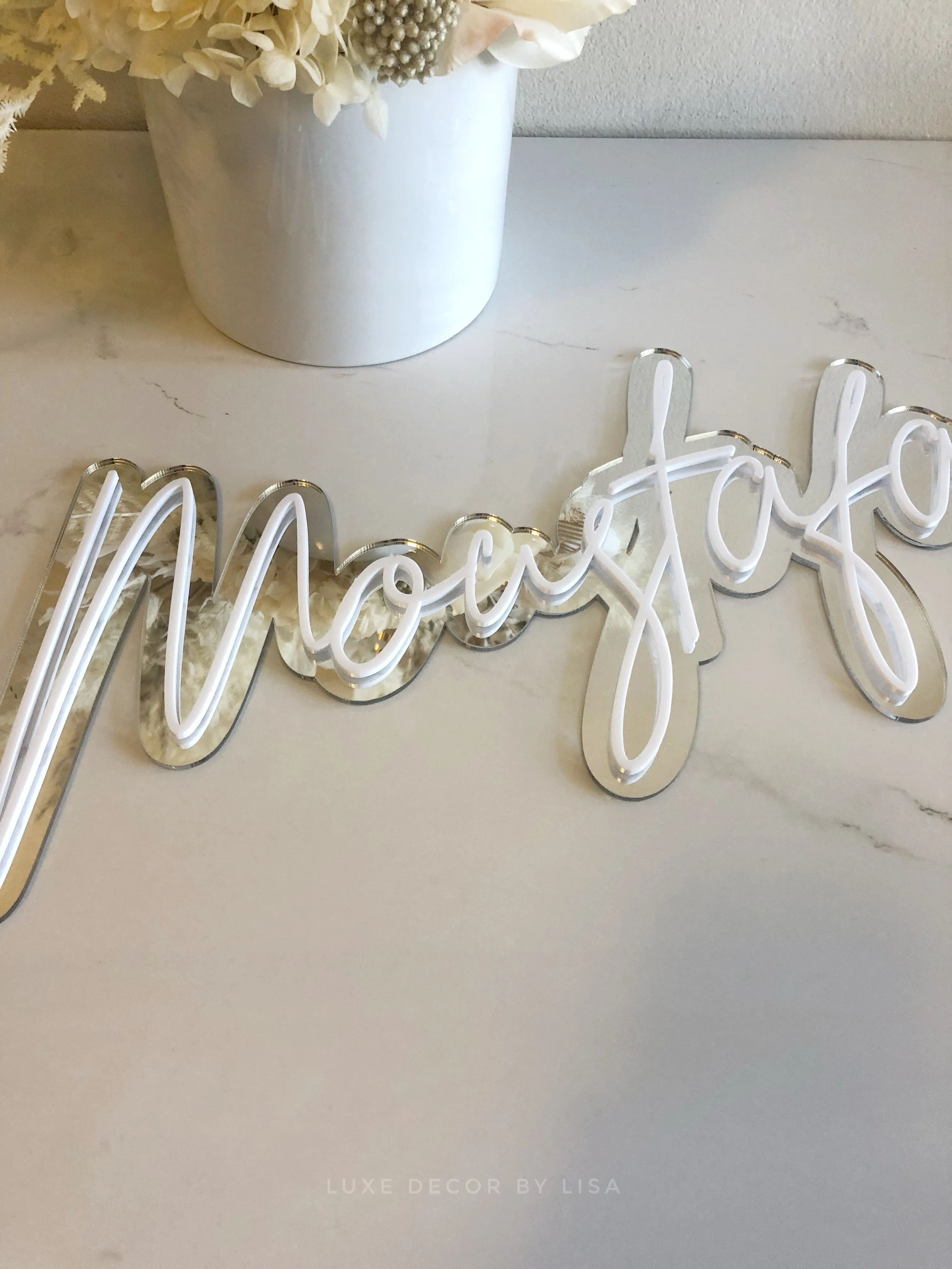 3D Layered Acrylic Names   Words