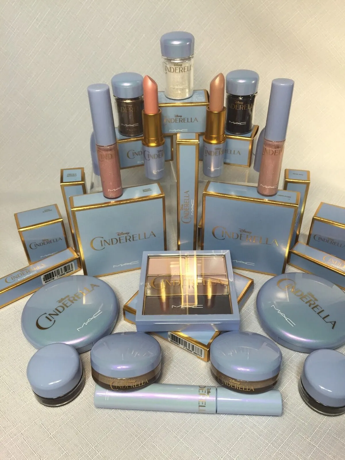 4 NEW MAC CINDERELLA 2 Lipstick &2 Lipglass Royal Ball Free Butterfly Glass Slip