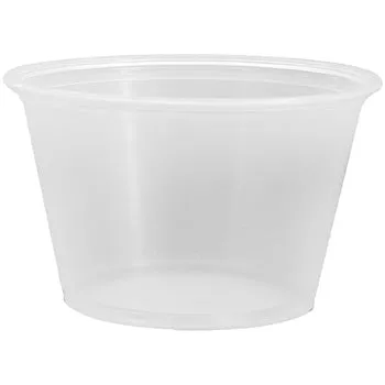 4 OZ CLEAR PLASTIC SOUFFLE CUPS 2500CT
