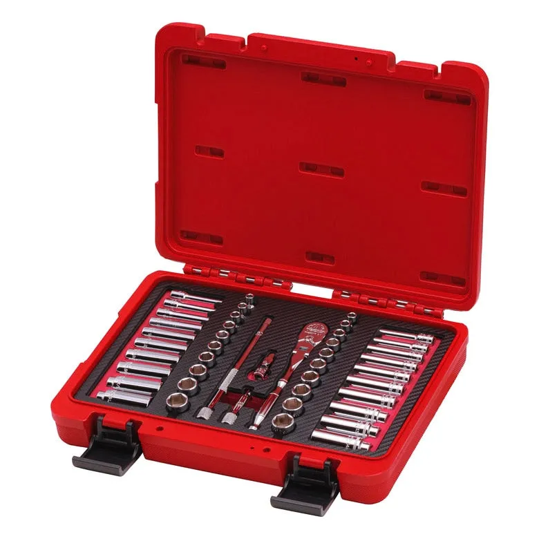 44-PC. Deluxe Socket Set 1/4” Drive