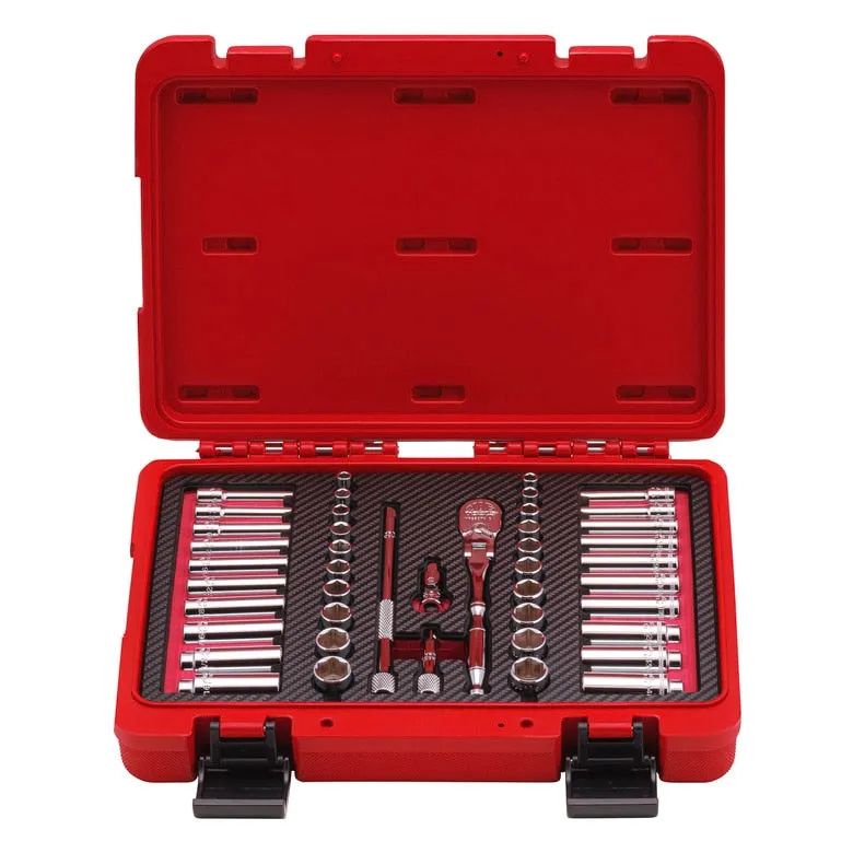 44-PC. Deluxe Socket Set 1/4” Drive
