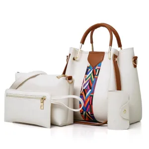 4Pcs high quality pu handbags