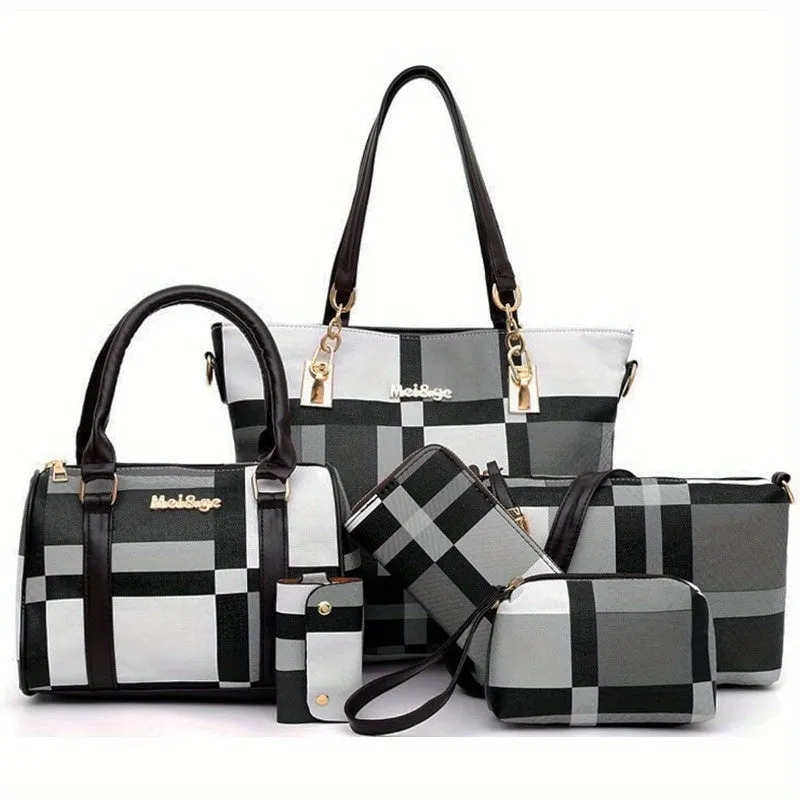 6-Pcs Elegant Handbags Set for Women
