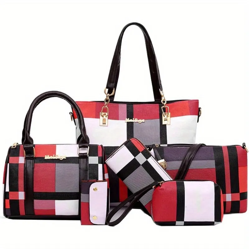 6-Pcs Elegant Handbags Set for Women