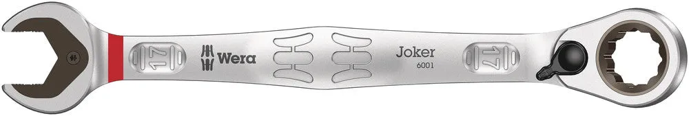 6001 Joker Switch Ratcheting combination wrenches, with switch lever, 17 x 225 mm