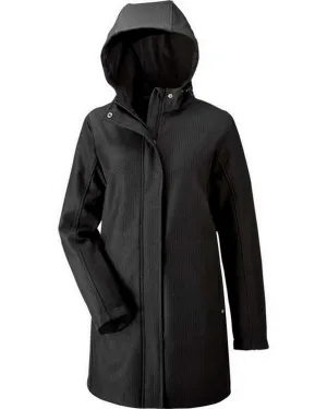 78171 North End Ladies' City Textured Three Layer Fleece Bonded Soft Shell Jacket