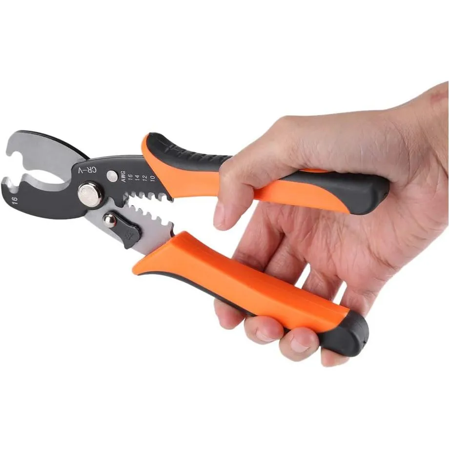 7" Cable Cutter Wire Stripper | 8-16 AWG