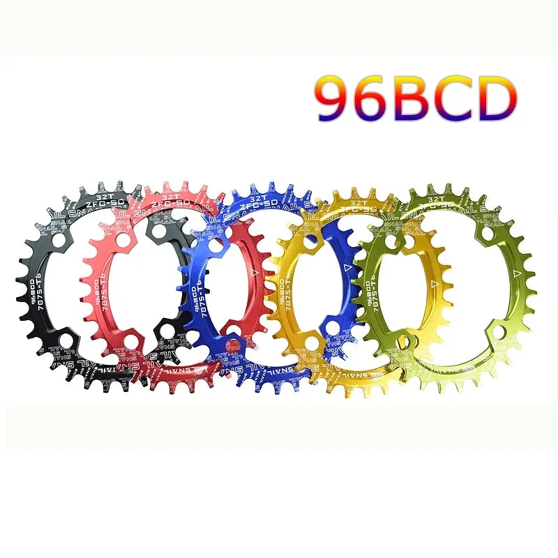 96bcd Oval | Round Narrow Wide Symmetric Chain Rings