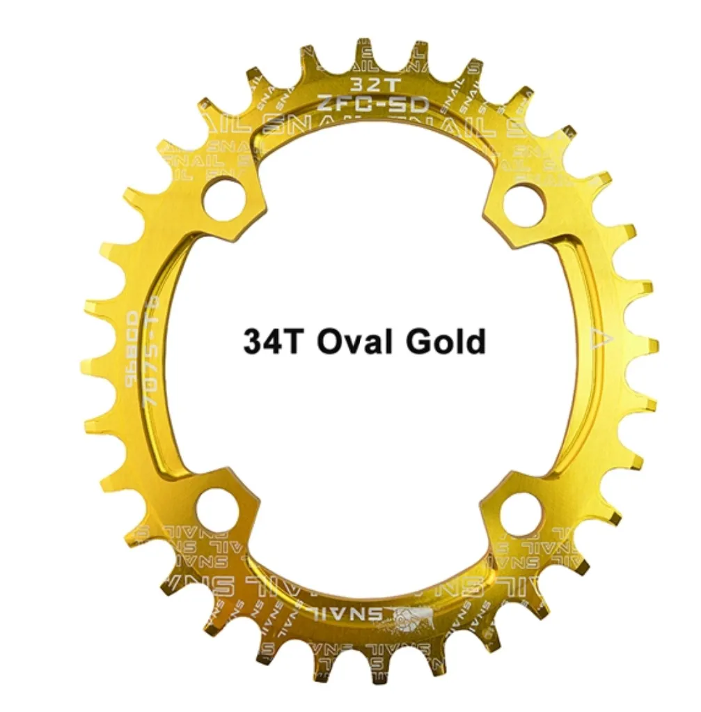 96bcd Oval | Round Narrow Wide Symmetric Chain Rings