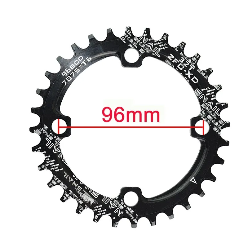 96bcd Oval | Round Narrow Wide Symmetric Chain Rings