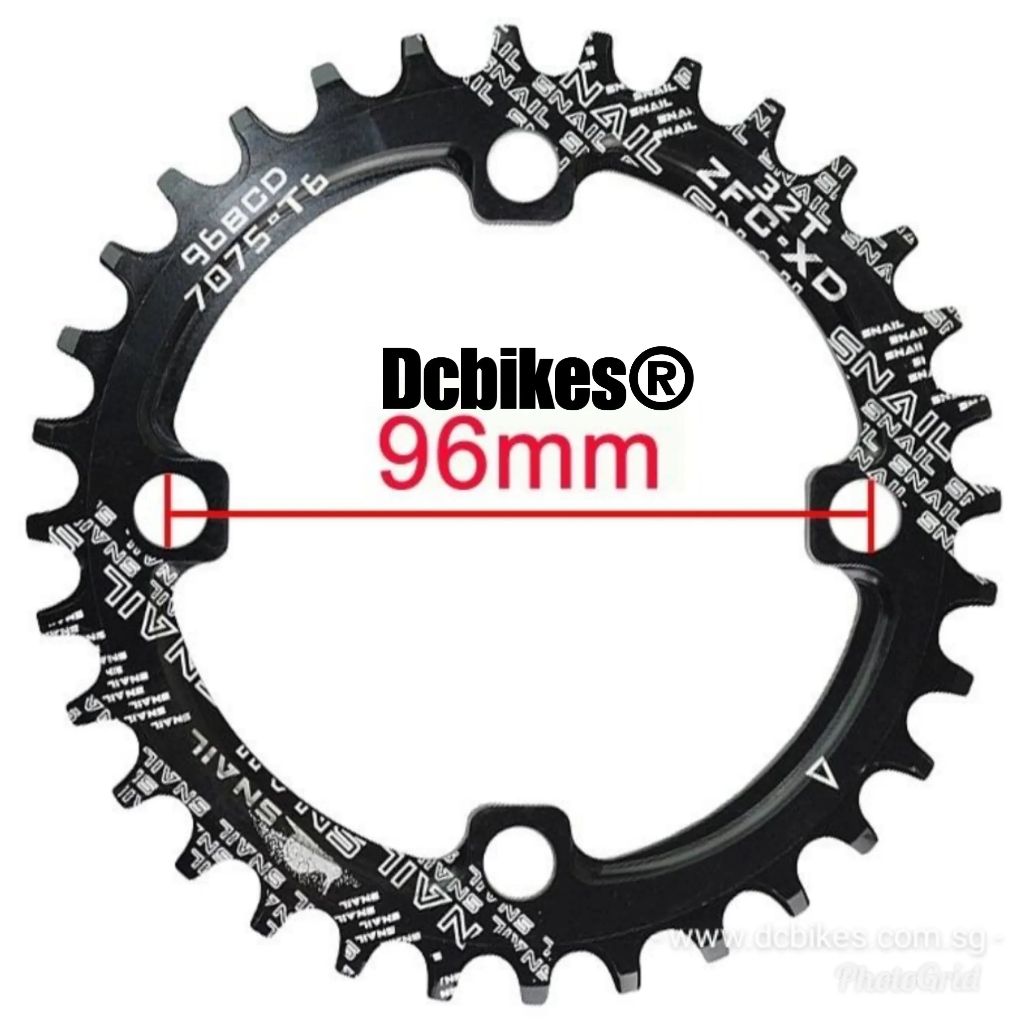 96bcd Oval | Round Narrow Wide Symmetric Chain Rings