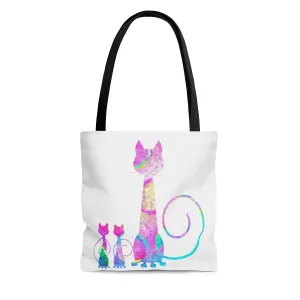 Abstract Cats Tote Bag