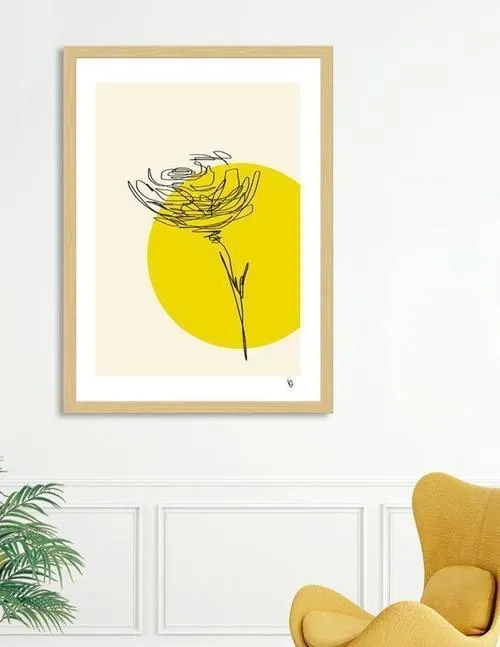 Abstract Rose Frame