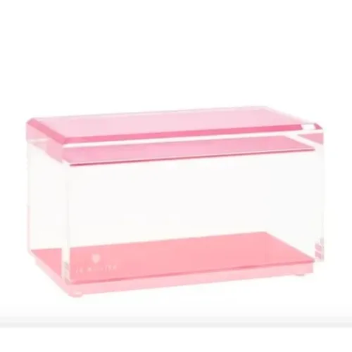 Acrylic Riverside Rose Medium Stackable Box