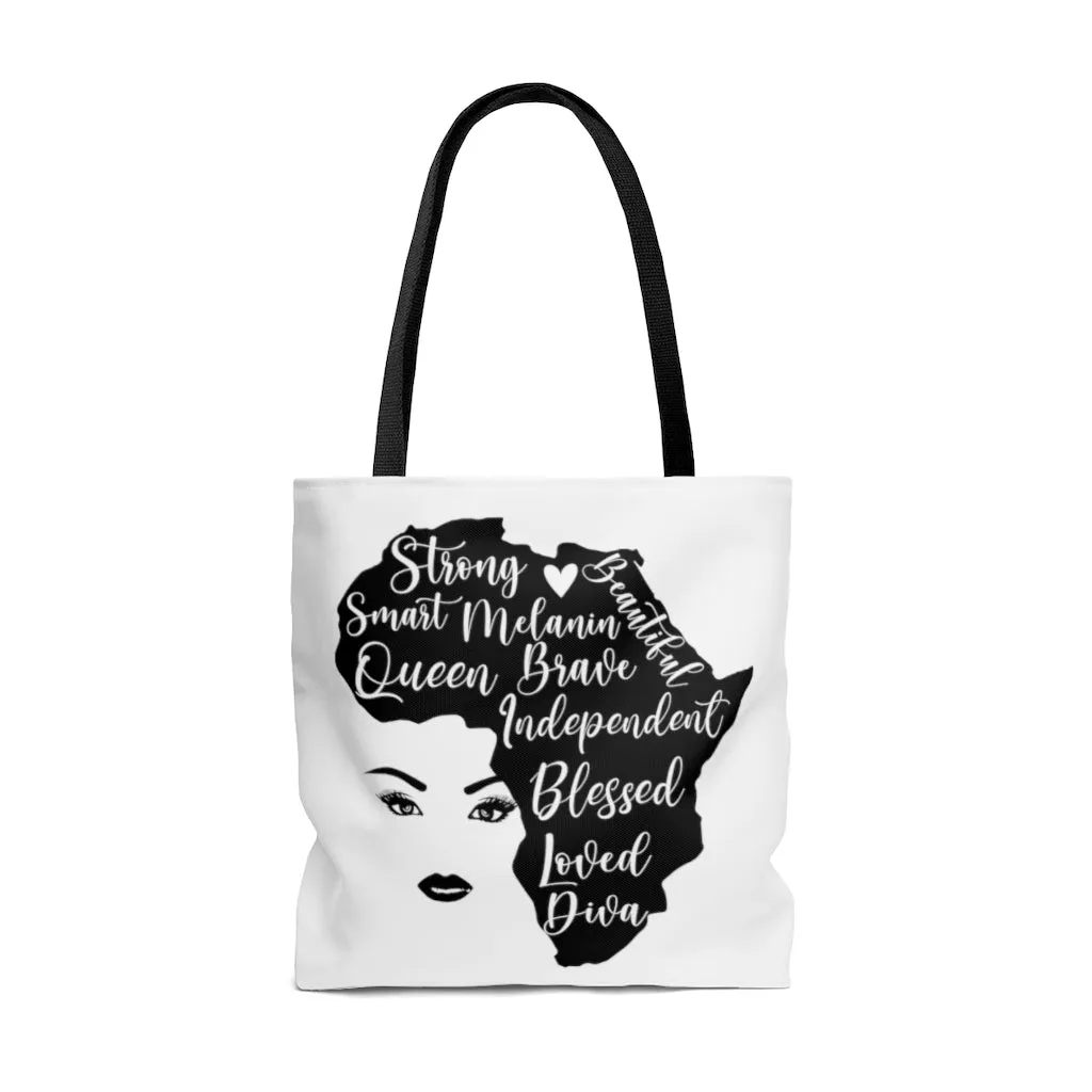 Africa - Black Woman Tote Bag