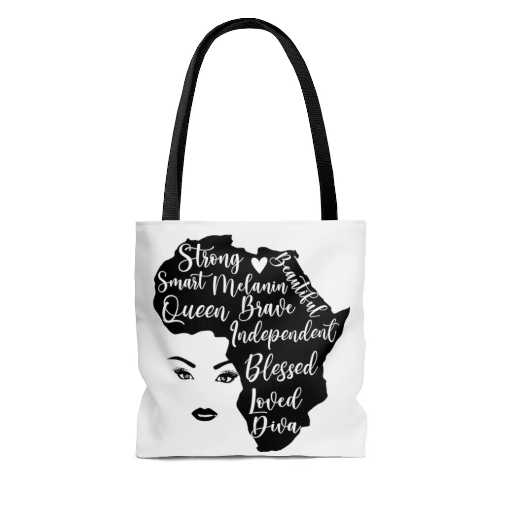 Africa - Black Woman Tote Bag