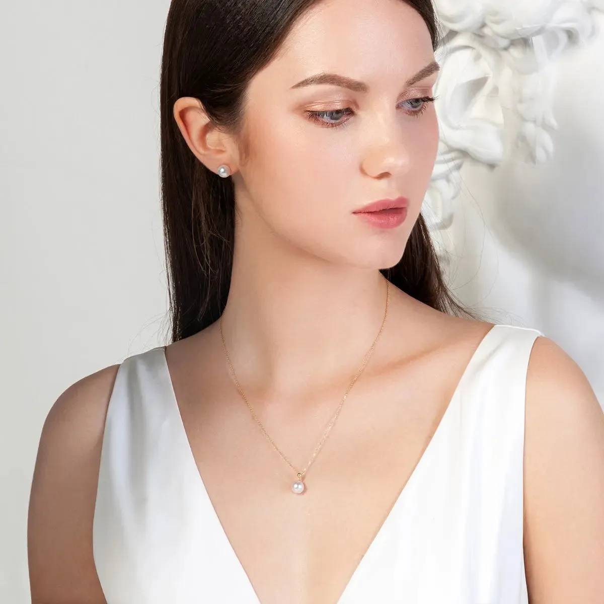 Akoya Pearl 18K Gold Elegant Necklace