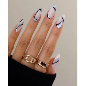 Almond Cool geometric lines