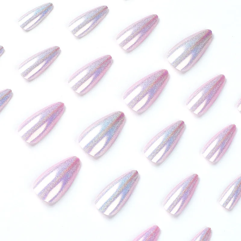 Almond laser light purple
