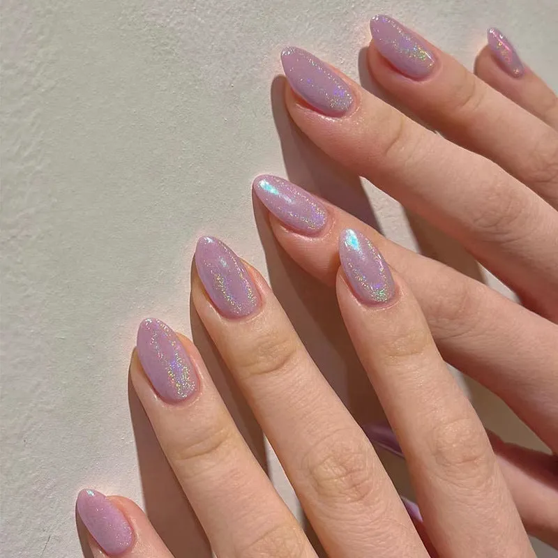 Almond laser light purple